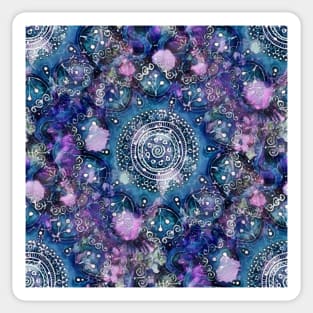 Blue Mandala Day Dream Sticker